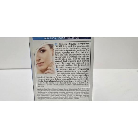 Bielenda Neuro Hyaluron Hydrating Face Cream Day-Night 1.7floz NEW (0013) - Picture 2 of 3